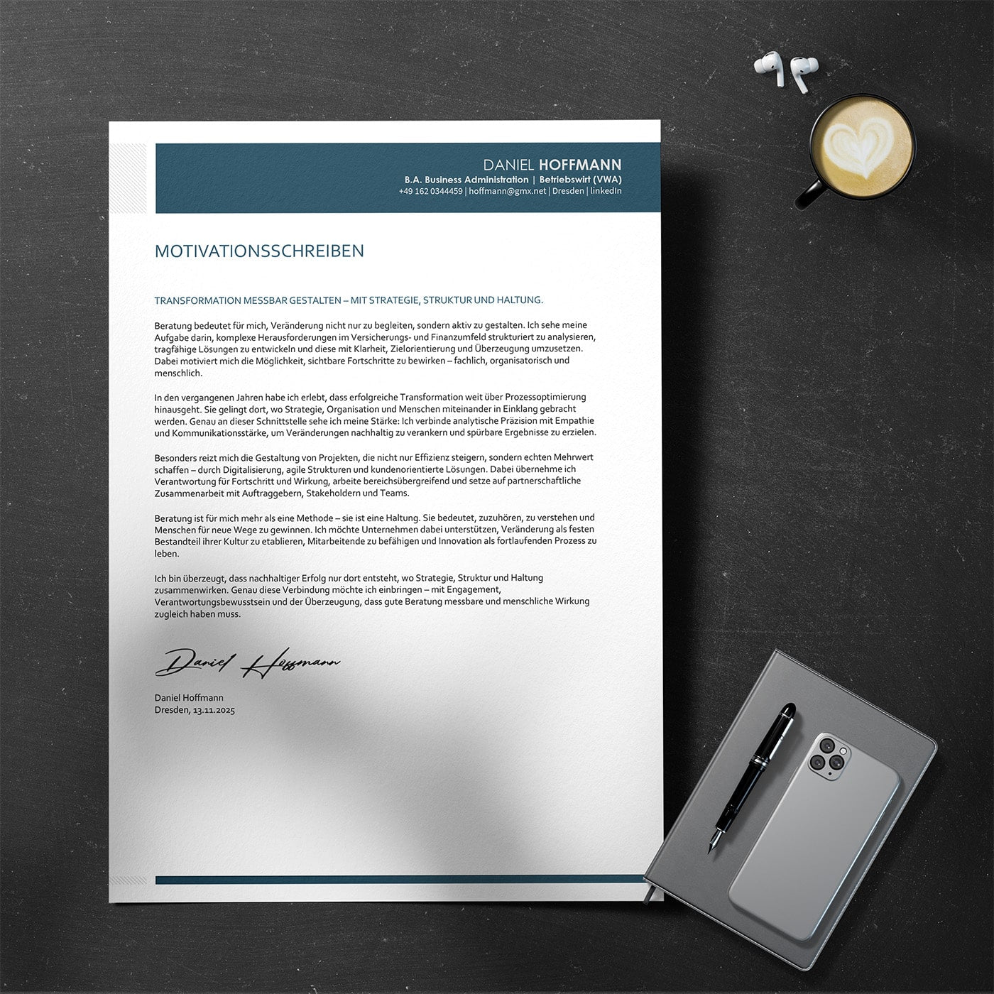 Einzelne Dokumente für
Akademiker & Führungskräfte