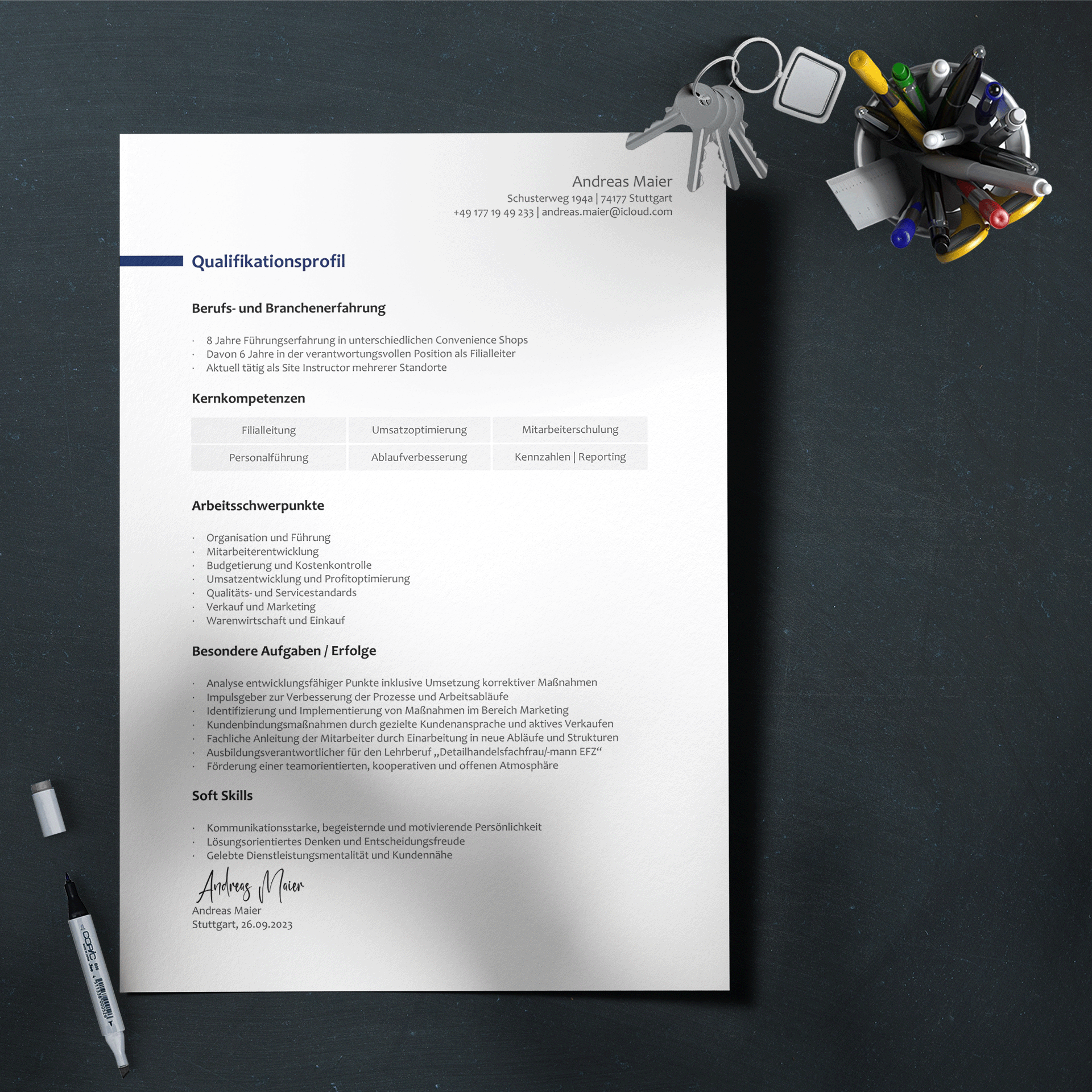 Qualifikationsprofil Akademiker & Führungskräfte