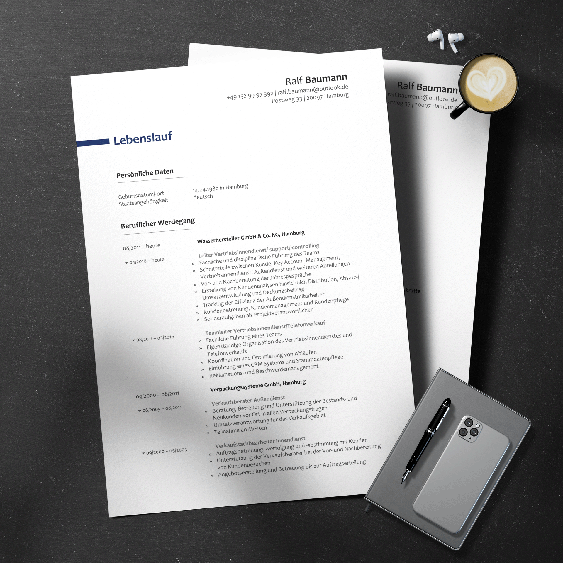 Lebenslauf Manager