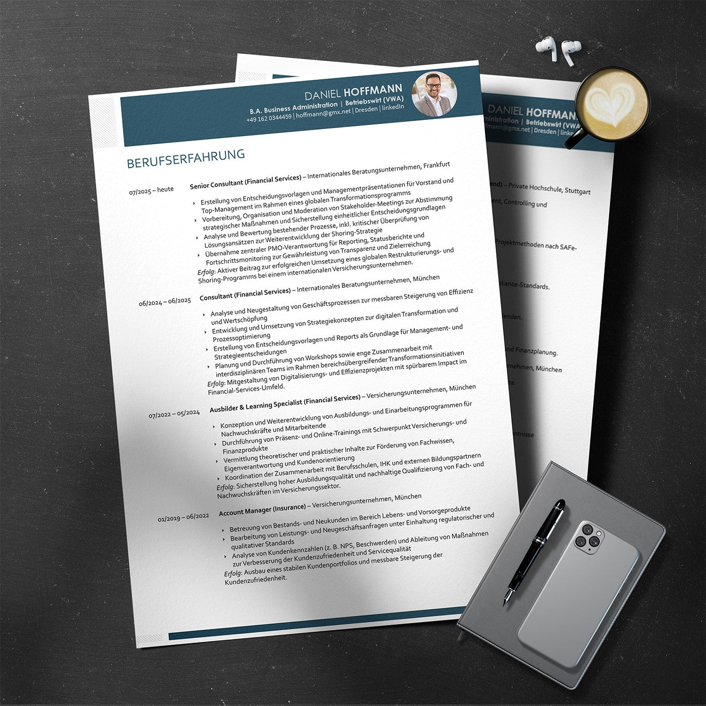 Einzelne Dokumente für Akademiker & Führungskräfte