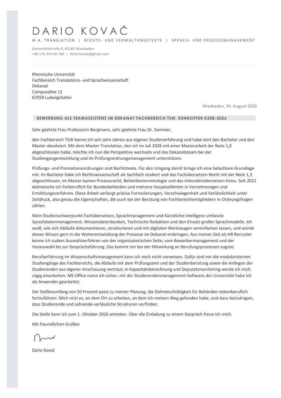 Professionelle Bewerbung von Bewerbung Schreiber, Seite 2