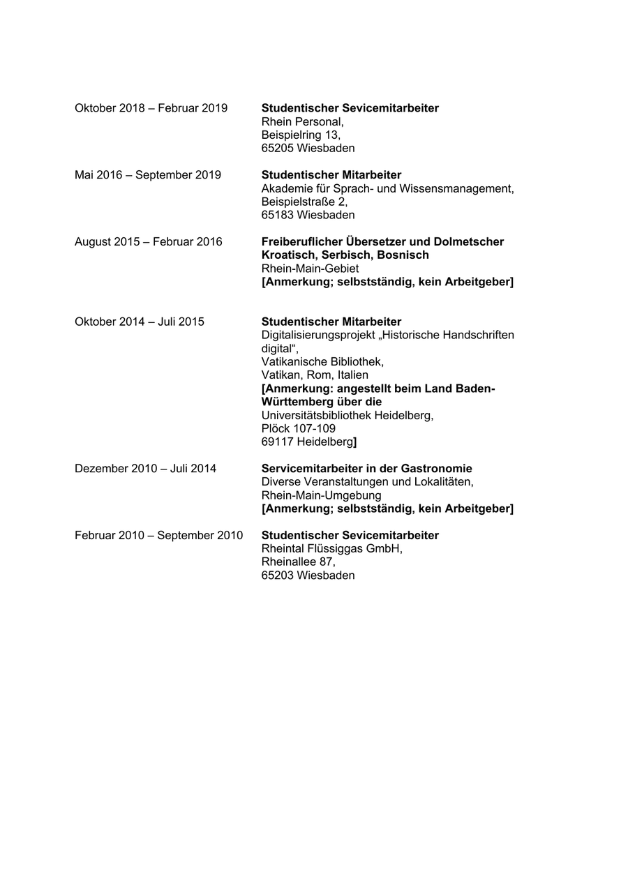 Ursprüngliche Bewerbung, Seite 3