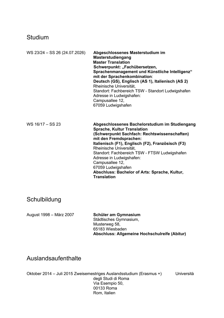 Ursprüngliche Bewerbung, Seite 4
