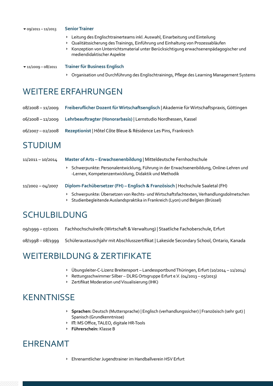 Professionelle Bewerbung von Bewerbung Schreiber, Beispiel 2, Seite 5