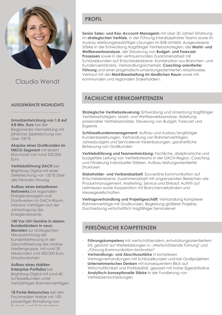 Professionelle Bewerbung von Bewerbung Schreiber, Beispiel 3, Seite 3