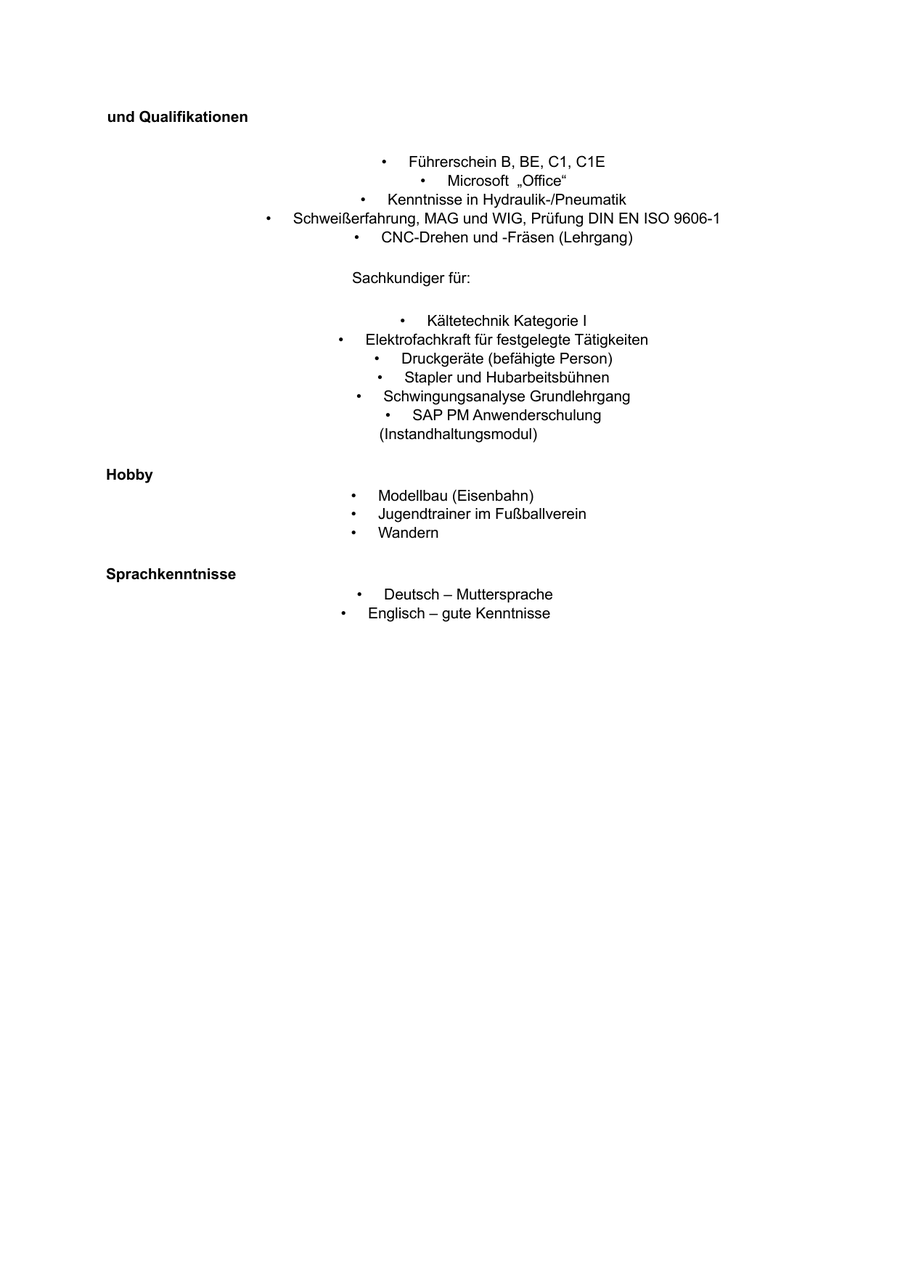 Ursprüngliche Bewerbung, Beispiel 4, Seite 3